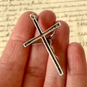 Vintage Silver Crucifix/Cross Pendant - Modernist/Sculptural Crucifix. image 6