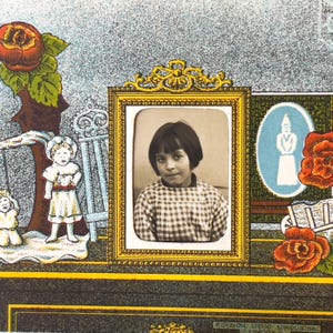 Antique French Photo Portrait Postcard - French Ephemera - Early 20th Century.