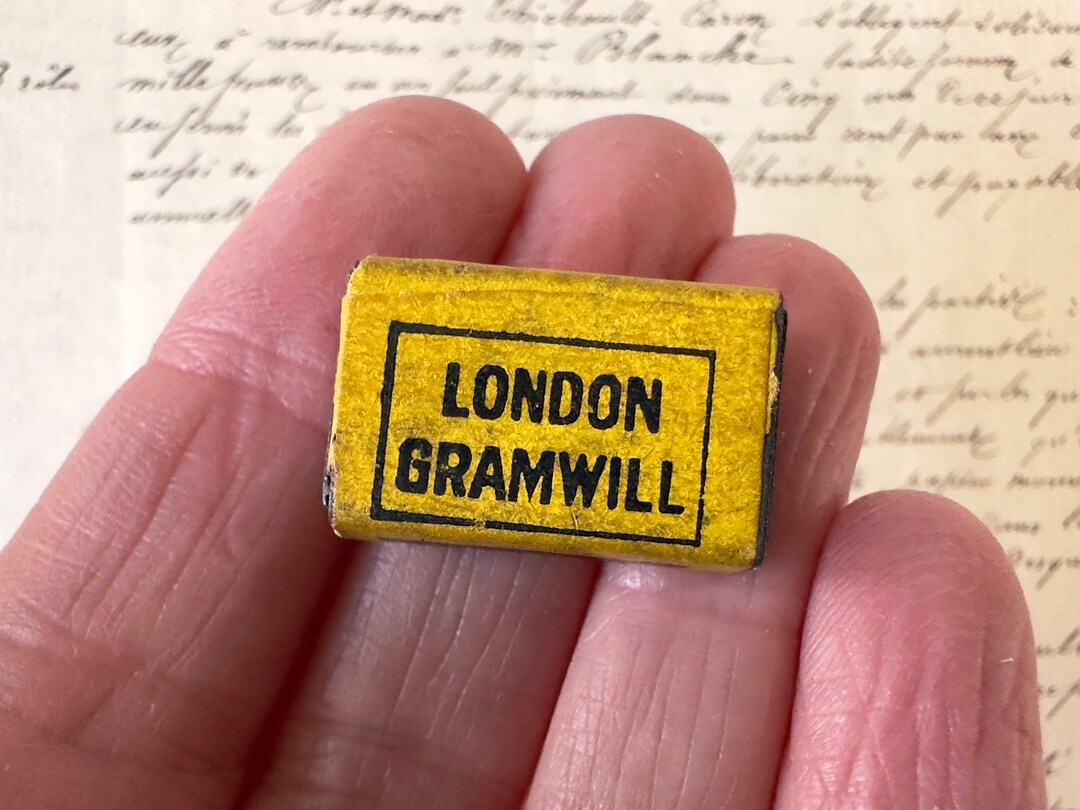 Vintage Miniature Novelty Tin Matchbox/match Box Advertising Etsy