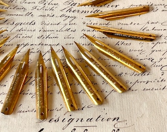 Ink Pen Plumes - 7 x Plumes - Deadstock « C.Brandauer & Co. No.183 Review Pen Birmingham England ».