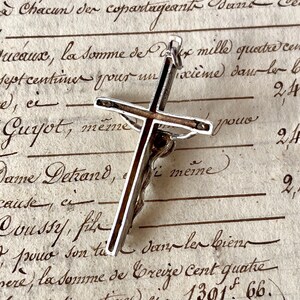 Vintage Silver Crucifix/Cross Pendant - Modernist/Sculptural Crucifix. image 3