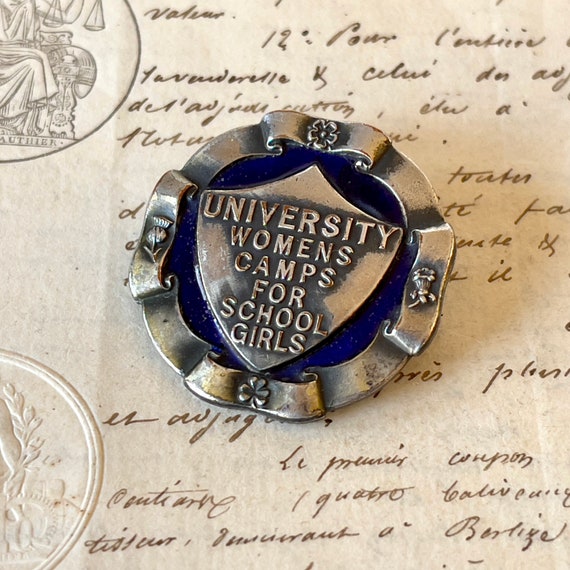 Vintage Enamel Badge/Pin/Pinback - University Wom… - image 6