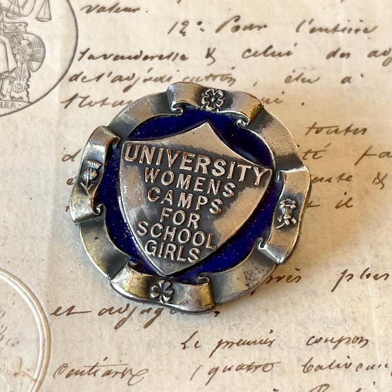 Vintage Enamel Badge/Pin/Pinback - University Wom… - image 3