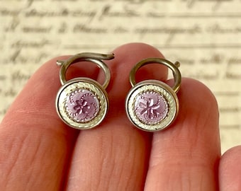 Antique/Vintage Shirt Studs/Buttons x 2 - Enamel - Early 20th Century.