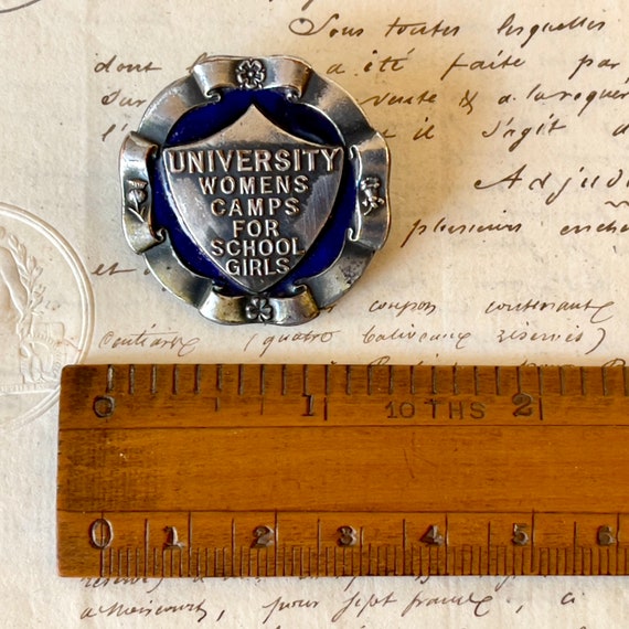 Vintage Enamel Badge/Pin/Pinback - University Wom… - image 10