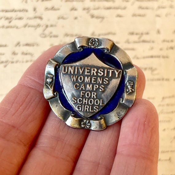 Vintage Enamel Badge/Pin/Pinback - University Wom… - image 8