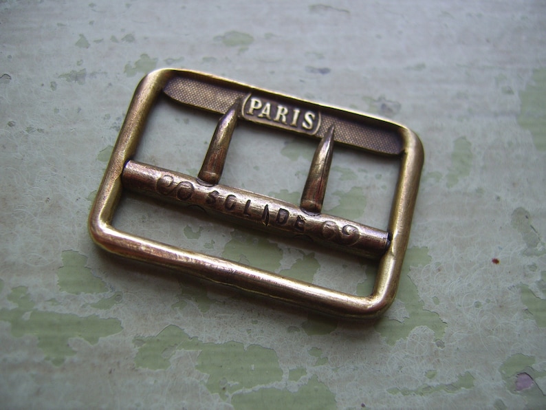 An Antique/Vintage Brass Buckle Paris Solide Etsy