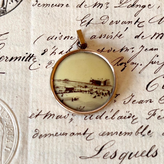 Antique/Vintage Photographic Pendant/Fob/Charm - … - image 3