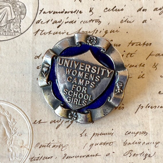 Vintage Enamel Badge/Pin/Pinback - University Wom… - image 9