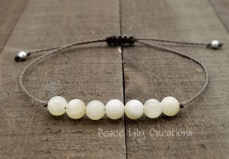 Yellow calcite string bracelet healing bracelet minimalist jewelry chakra bracelet yoga jewelry energy bracelet