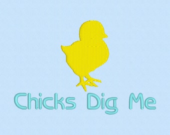 Küken Graben mich Stickerei digitaler Download INSTANT DOWNLOAD