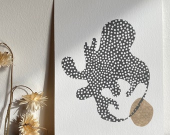 Abstract giclée fine art print A5