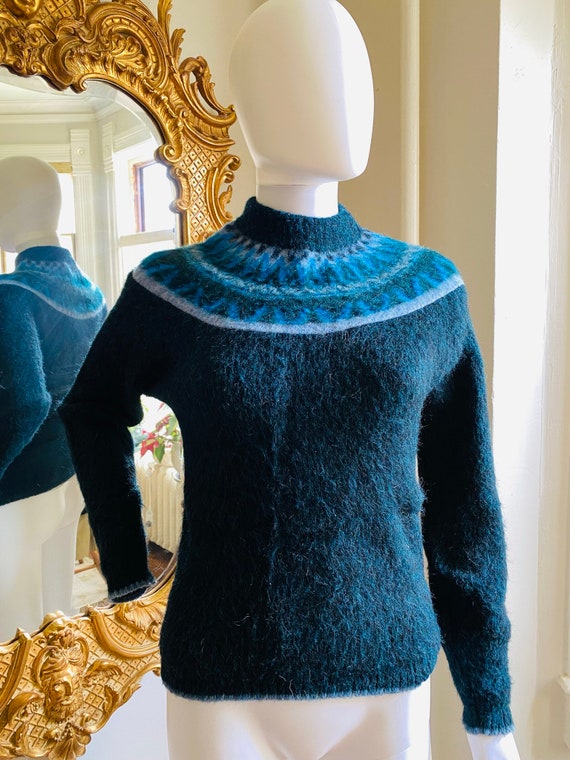 Vintage 60s/70s Penneys Towncraft Acrylic Mohair Wool Nordic - Etsy