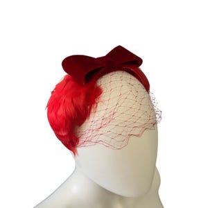 1950s Red Half Hat - Etsy display picture 2
