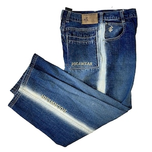 Y2k Bleached Jeans - Etsy