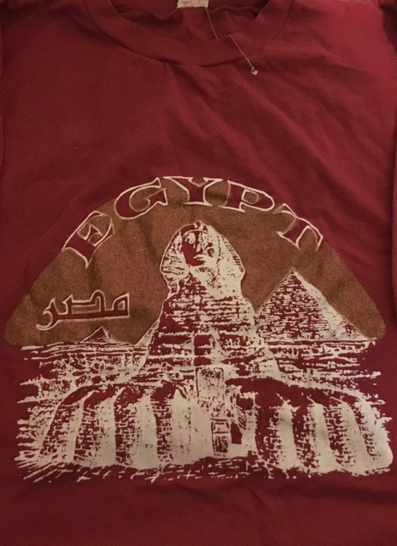 Vintage Mens T-Shirt Egypt Pharaoh Souvenir Tutank