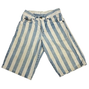 90s Striped Shorts - Etsy