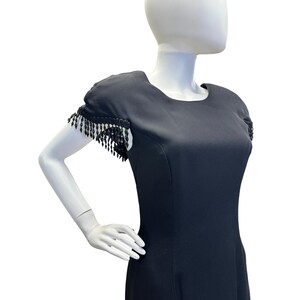 vintage hand-beaded cocktail dress Stunning Vintage 1960s Hand Beaded Black Cocktail Dress – Muse main image 0