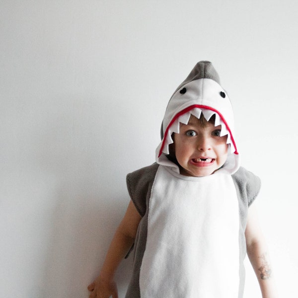 Great White Shark Costume, Halloween Costume for Boys or Girls, Toddler Boy Trick Or Treat Costume, Ocean Theme Party Idea