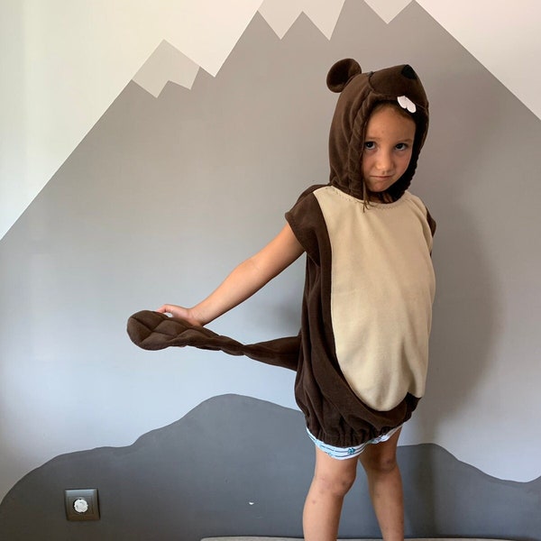 Beaver Costume, Kids Costume, Halloween Costume, Party Costume, For Boys or Girls, Toddler Costume, Baby Boy Baby Girl