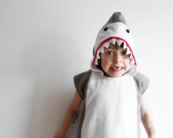 Great White Shark Costume, Halloween Costume for Boys or Girls, Toddler Boy Trick Or Treat Costume, Ocean Theme Party Idea