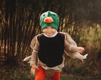 Mallard Duck Costume for Toddlers - Adorable Halloween Dress-up Outfit, Gift for Boys or Girls