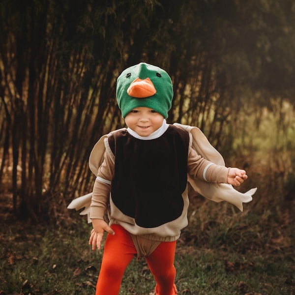 Mallard Duck Costume for Toddlers - Adorable Halloween Dress-up Outfit for Boys or Girls