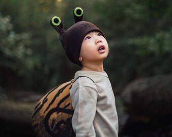 Snail Costume, Toddler Boy Halloween Costume, Snail Shell and Brown Snail Hat Cosplay Accessory, For Girls Boys Toddlers, Baby Boy Costume