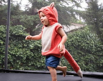 Kids Fox Costume, Fox Halloween Costume, Party Costume, Toddler Girl Costume, Toddler Boy Outfit