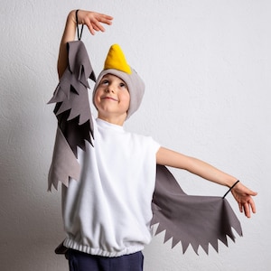 Möwe Halloween Kostüm für Kleinkinder mit Flügeln - Vogel Weste und Hut mit Schnabel