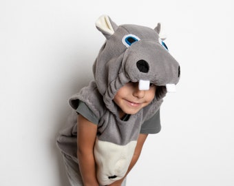 Hippo Costume, Toddlers Halloween Costume, Party Costume, Toddler Boy or Toddler Girl Hippopotamus Costume, Kids Costume