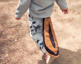 Streifenhörnchen Kostüm Schwanz, Kinder verkleiden sich, Cosplay, braun Waldtier, Kleinkind oder Erwachsene Halloween Accessoire