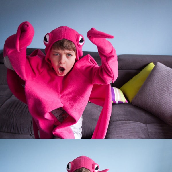 Pink Octopus Costume, Octopus Halloween Costume, Party Costume, For Boys or Girls, Toddler Costume