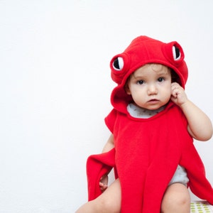 Disfraz de cangrejo Tallas para niños Traje de cangrejo rojo Sombrero de  cangrejo Garras Chaleco -  México