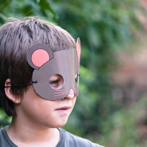 Printable Mouse Mask, Halloween Mask, Kids Party, Instant Download image 2