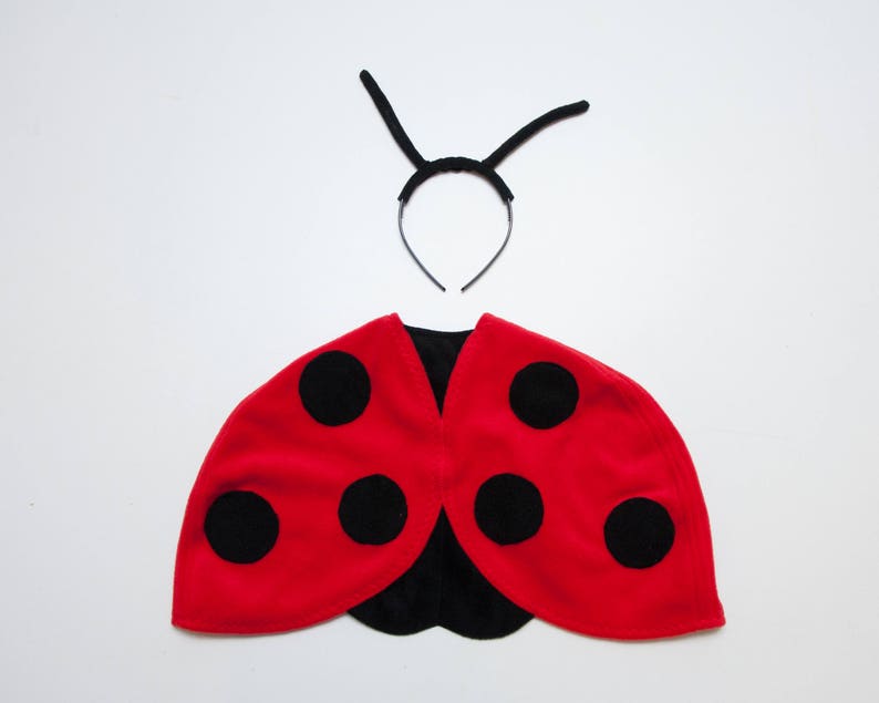 Ladybug Costume, Toddler Girl Halloween Costume, Ladybird Red Cape Costume, Gift for Preschool Girl image 7