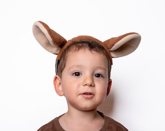 Kangaroo Ears, Cute Animal Ears Headband, Halloween Costume Accessory, Children's or Adult's Photo Prop, Cosplay