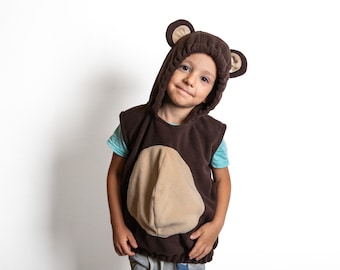 Cute Bear Costume, Toddler Boy Halloween Costume, Bear Party Costume