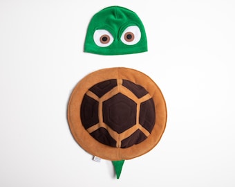 costume guscio di tartaruga con il bambino