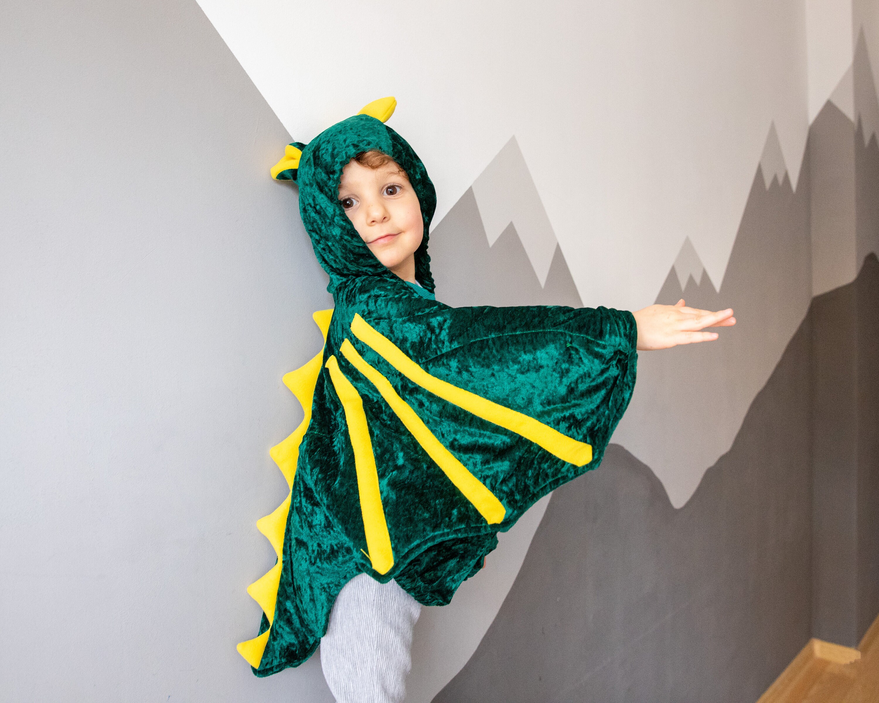 Déguisement pour enfant cape de dragon dino par Great Pretenders