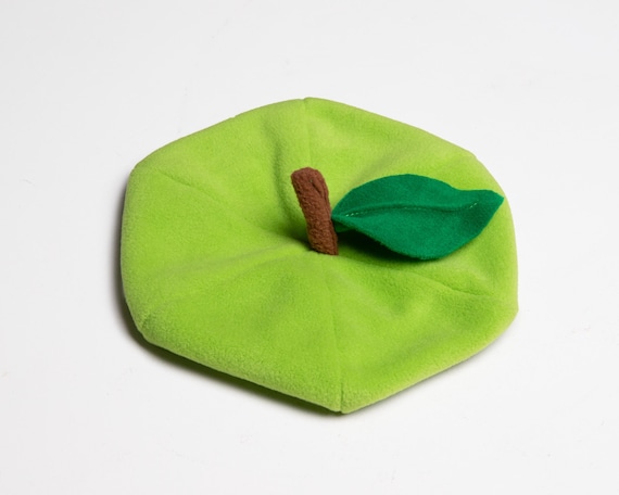 Granny Smith Apple Hat – Halloween Beret, Green Apple  display picture 1