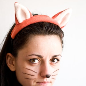 Orange Fox Headband - suitable for kids or adults, Children&#39;s Fox Headband, Photo Prop