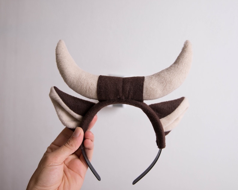 Bull Horns and Ears Headband Cow Ears and Cow Horns Photo Etsy