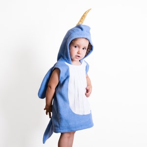 Narwhal Halloween Costume, Party Costume for Toddler Boys or Girls, Themed Birthday Dress Up Idea