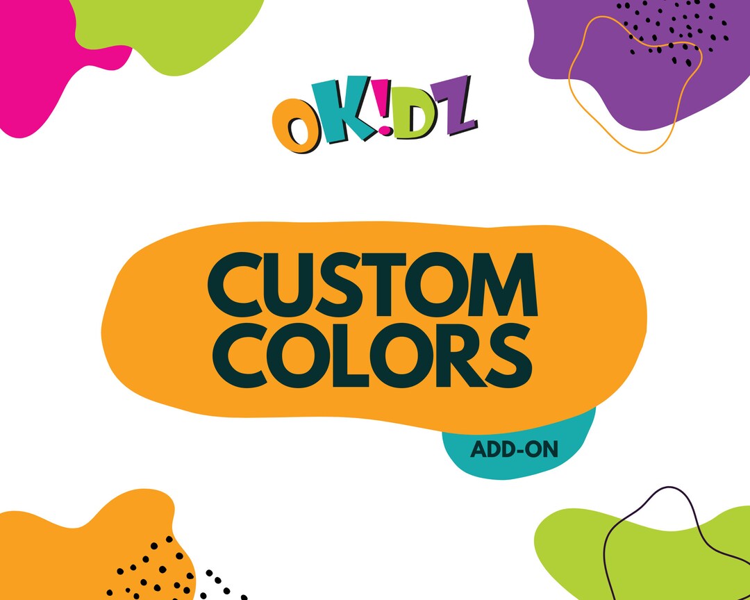 Custom Colors Add On - Etsy