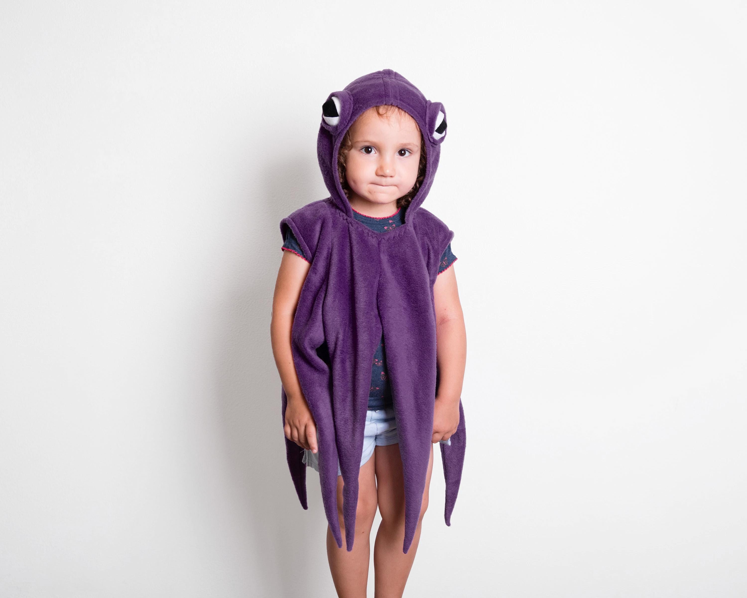 Purple and Black Octopus Tentacle Kids Costume Kid main image 3