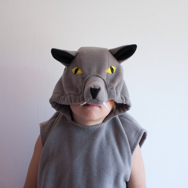 Wolf Costume, Wolf Halloween Costume, Party Costume, For Boys or Girls, Toddler Costume, Baby Cub Wolf Costume
