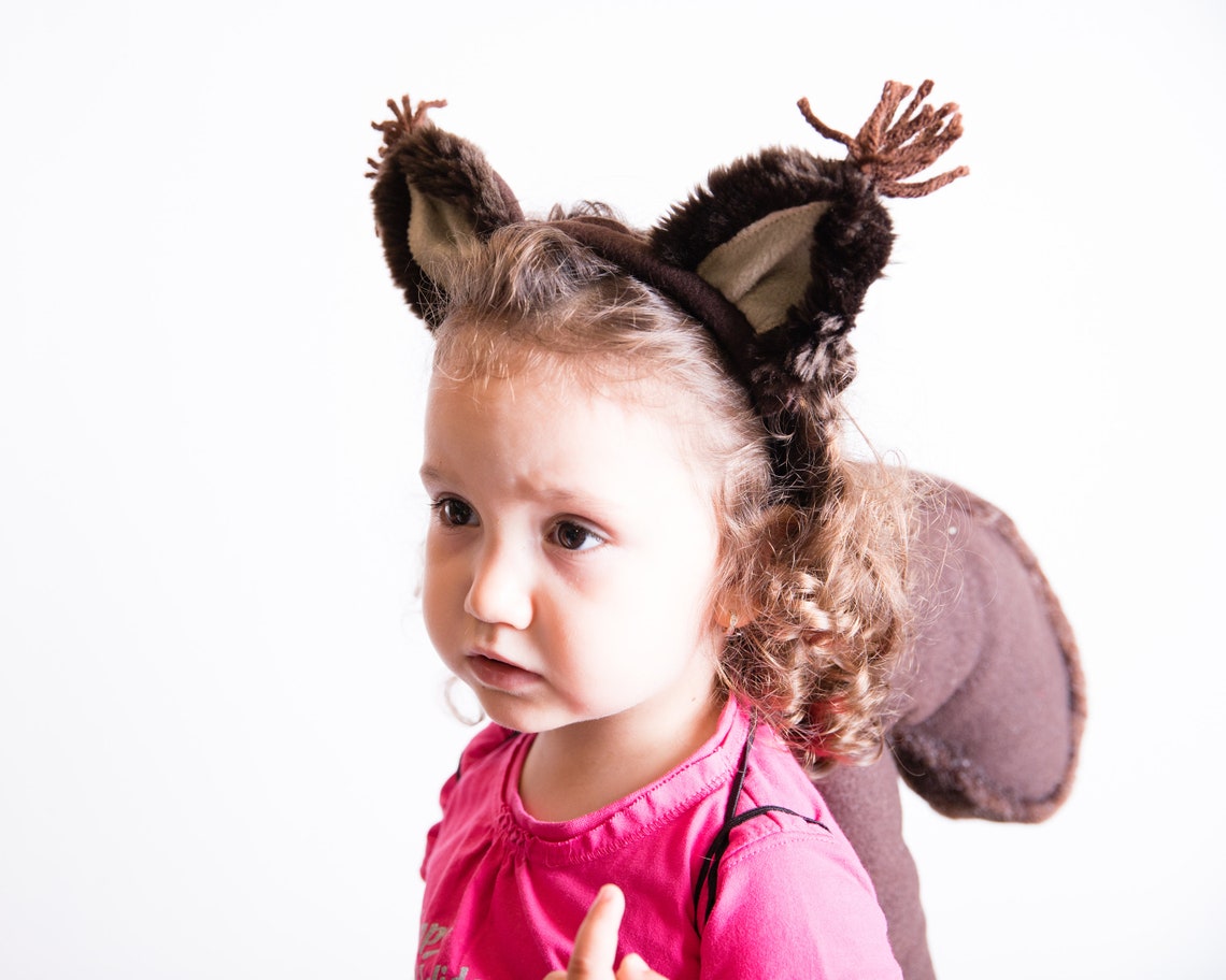 Squirrel Ears Headband Squirrel Costume Brown Ears Head | Etsy