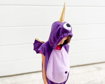 Adorable Purple Monster Costume for Kids – Fun Halloween Outfit