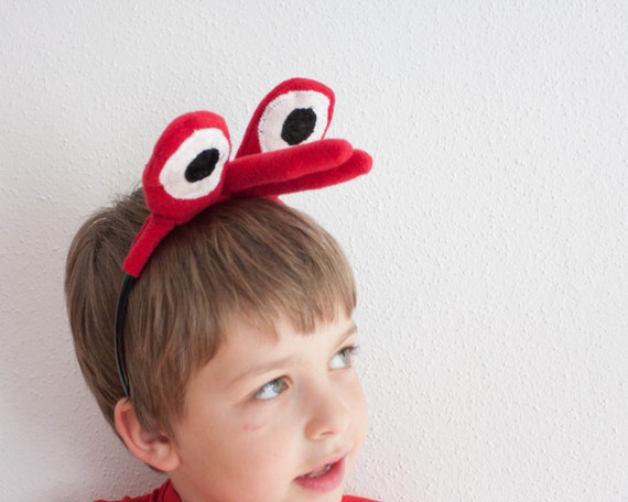 Crab Eyes Headband and Crab Claws, Children's or Adult's Photo Prop,  Pretend Play, Red - Etsy